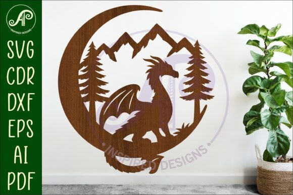 Download Crescent Moon Dragon Wall Sign - Dragon wall sign Collection
