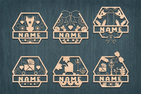 Download Room Decor Name Sign Laser Cut Bundle - Decor Collection