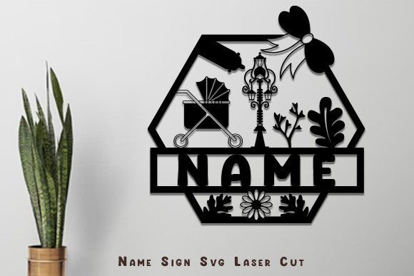 Download Child's Room Decor Name Sign Laser Cut - Decor Collection