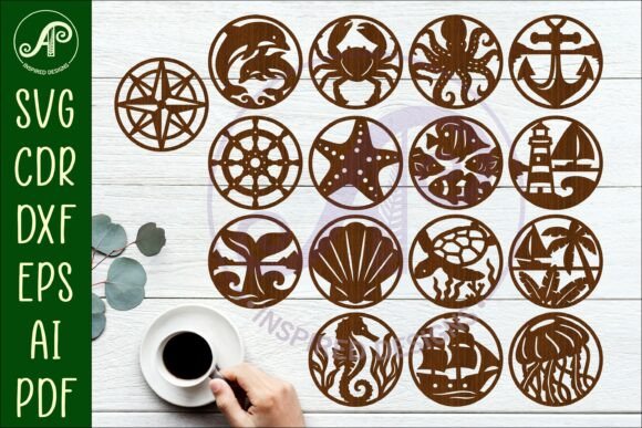Download Coastal Nautical SVG Bundle Laser Cut - Premium Resources