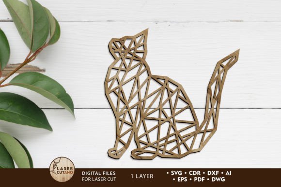 Download Cat Onelayered Decorative Template - Decor Collection