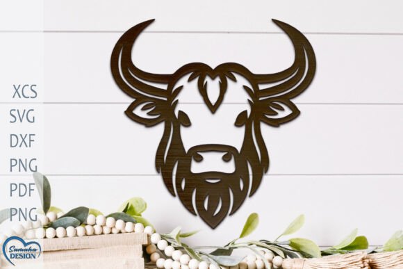 Download Highland Cow Wall Decor Laser Cut. - Decor Collection