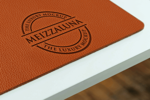 Download Luxury Leather Logo Mockup - Leather logo Collection