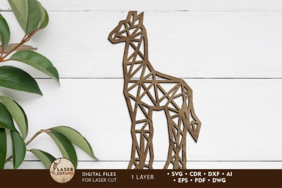 Download Giraffe Onelayered Decorative Template - Decor Collection