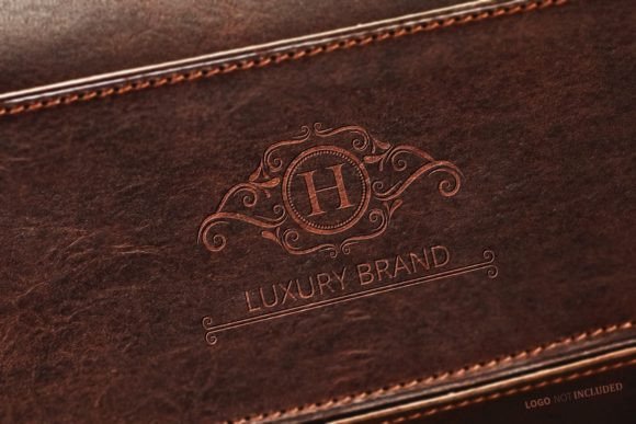Download Debossed Leather Logo Mockup Psd - Leather logo Collection