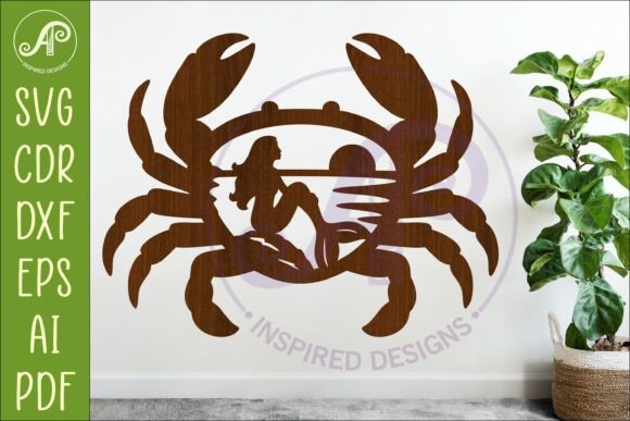 Download Coastal Crab Wall Art Mermaid Decor - Decor Collection