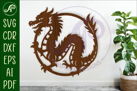 Download Chinese Dragon Wall Sign Laser Cut File - Dragon wall sign Collection